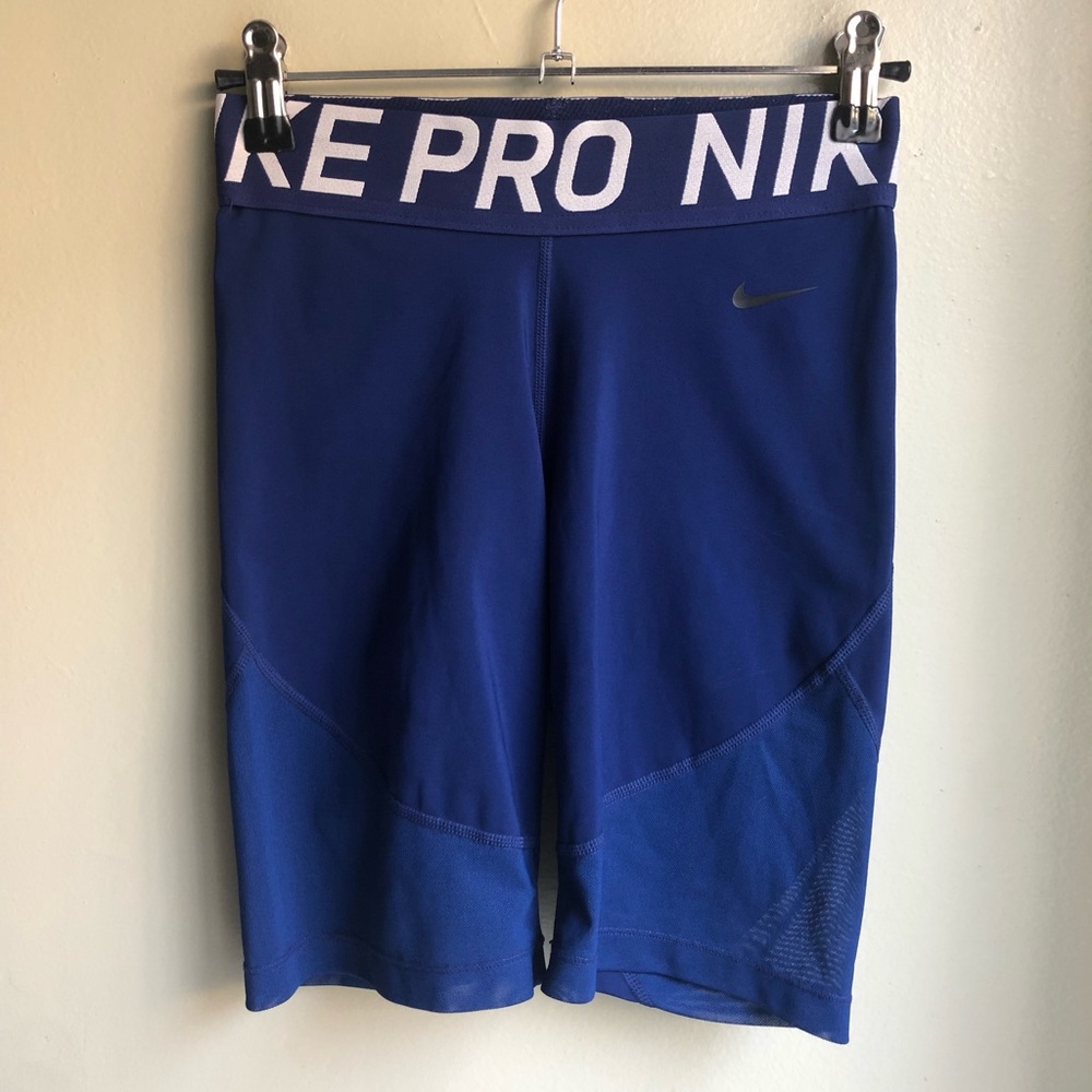 Nike Pro Dri-Fit Compression Short Blue Inseam 8.5” Size: S